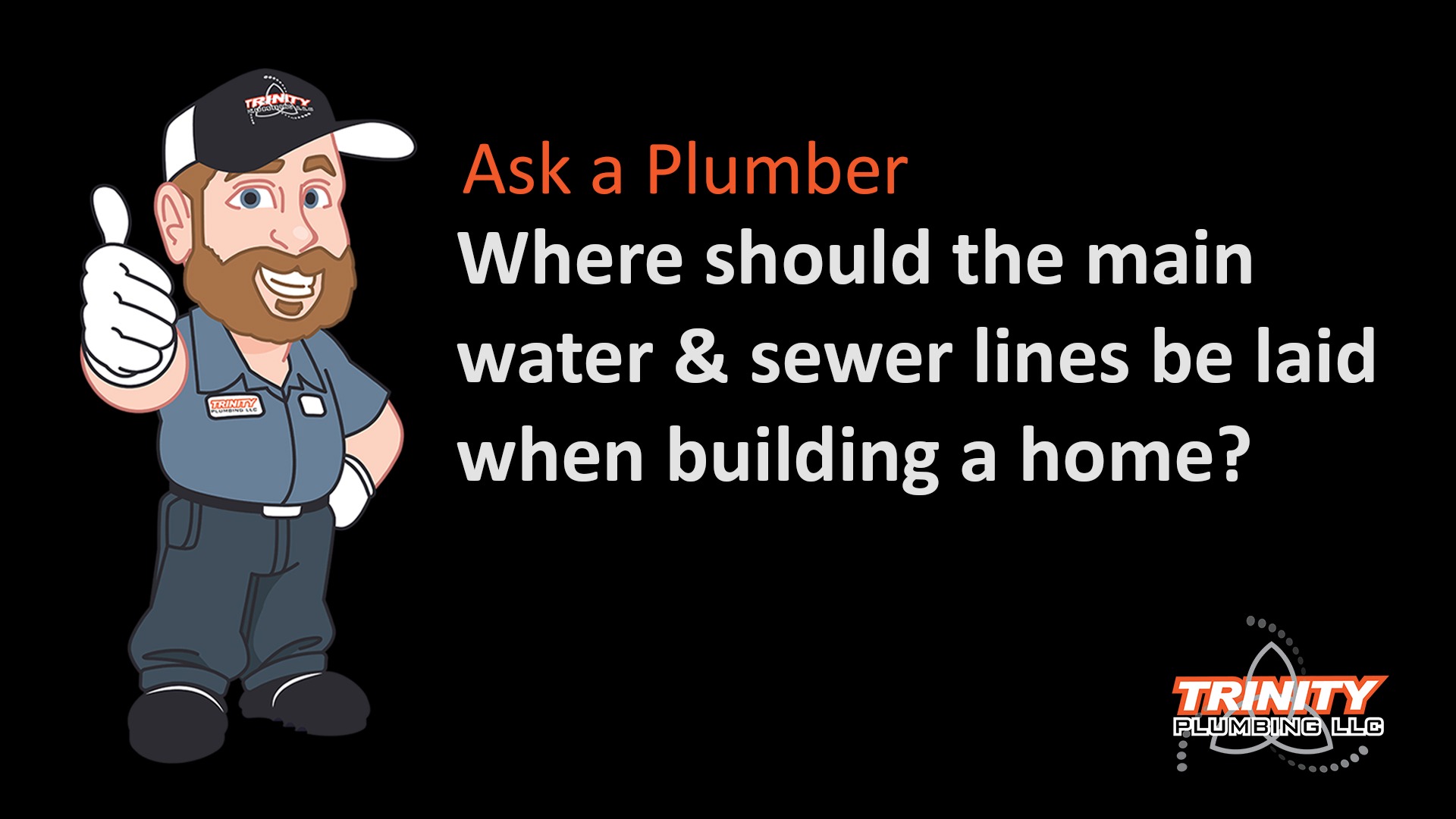 where should water sewer lines laid building new home plumber